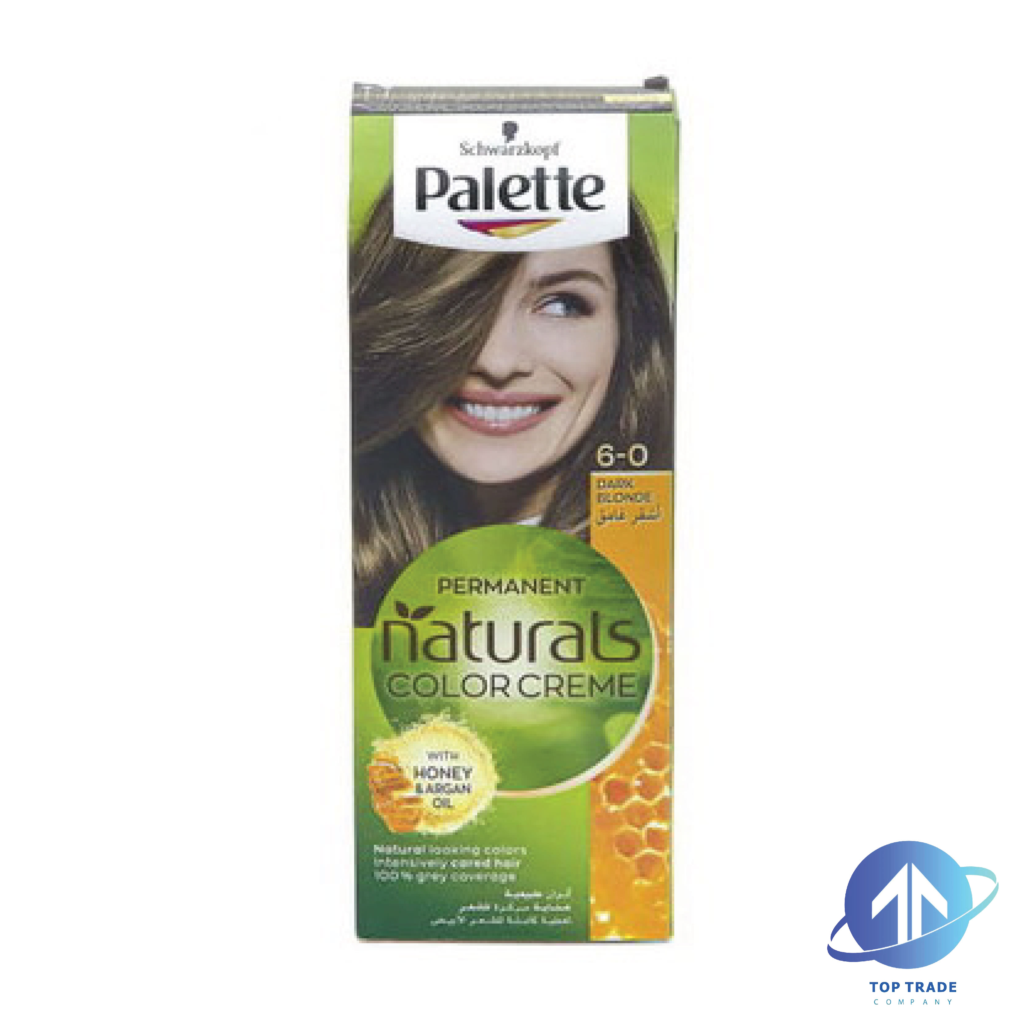 Palette hair coloring with argon oil hair color 6-0 dark blonde